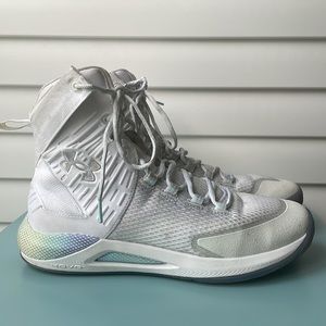 Under Armour Highlight Ace Elite Volleyball Shoe White/Breeze/Metallic Silver 11